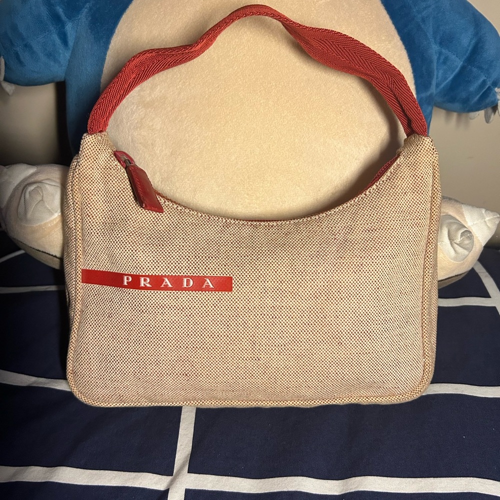 Prada Tweed Shoulder Bag